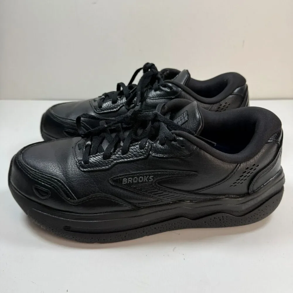 Brooks Ghost Max L 1104431D072 Mens US 10 D Running Shoes Black Leather Sneaker